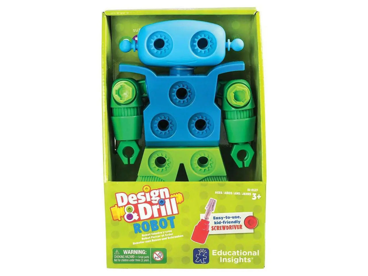 Design & Drill Robot, Preschool STEM & Take Apart Building Toys for Toddler Boys Girls Ages 3+