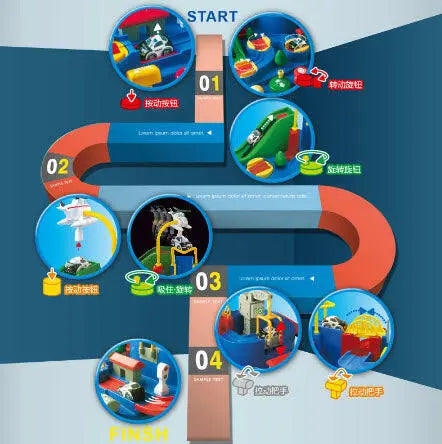 Manual Car Adventure Track Toys - Toys Galore & More