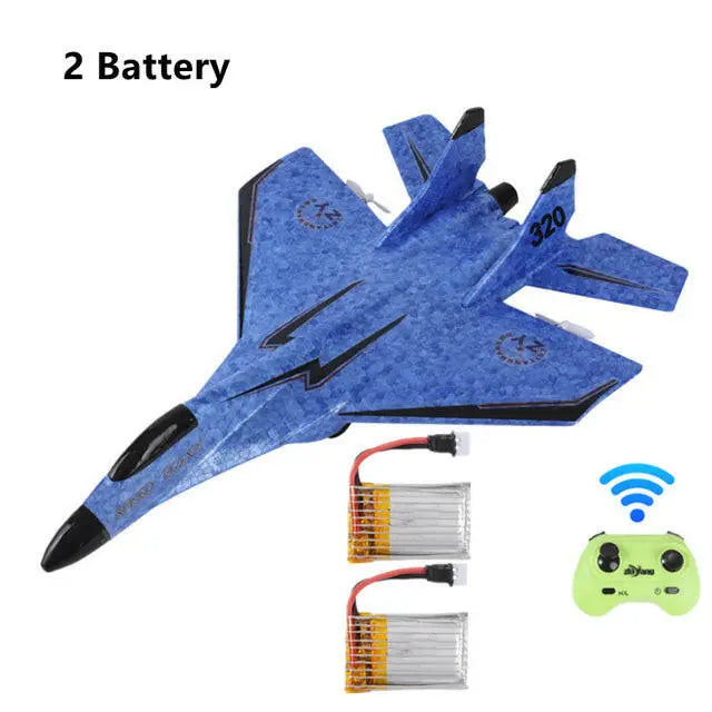 2.4G Glider RC Drone MIG 320 Fixed Wing Airplane Hand Throwing Foam Dron Electric Remote Control Outdoor RC Plane Toys for Boys - Toys Galore & More