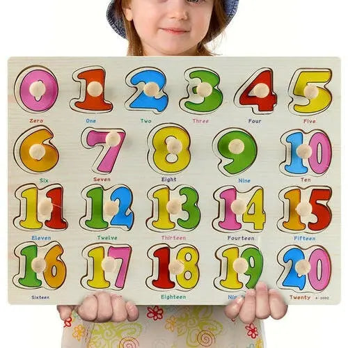 New 30cm Baby Toys Montessori Wooden Puzzle Hand - Toys Galore & More