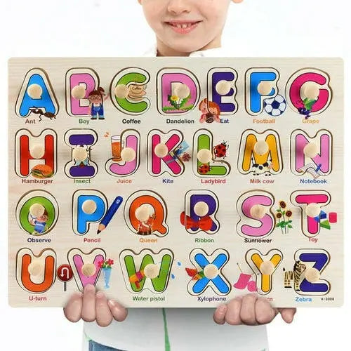 New 30cm Baby Toys Montessori Wooden Puzzle Hand - Toys Galore & More