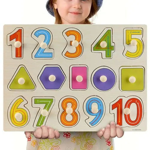 New 30cm Baby Toys Montessori Wooden Puzzle Hand - Toys Galore & More
