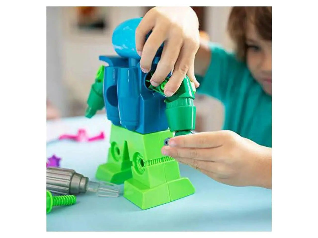 Design & Drill Robot, Preschool STEM & Take Apart Building Toys for Toddler Boys Girls Ages 3+