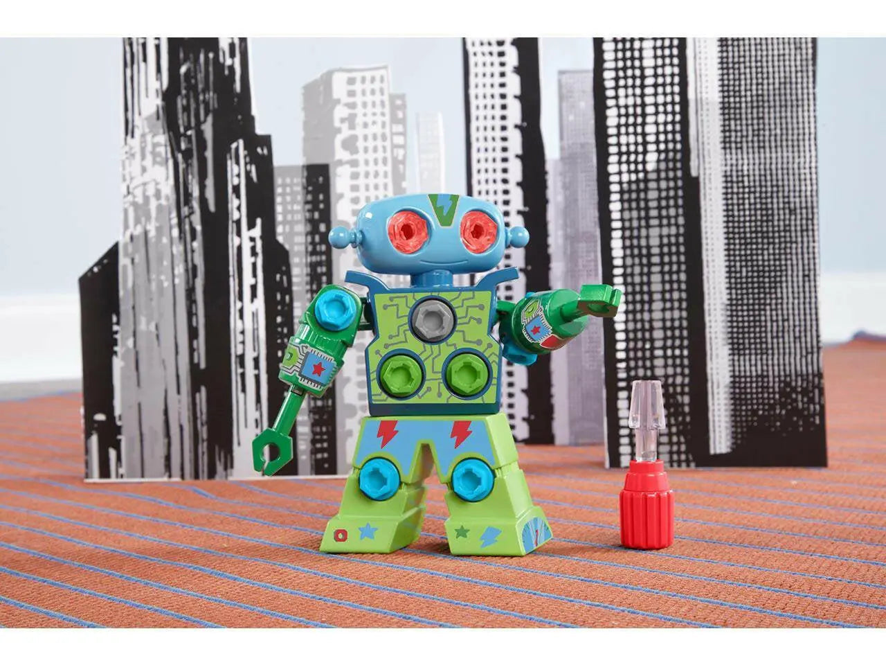 Design & Drill Robot, Preschool STEM & Take Apart Building Toys for Toddler Boys Girls Ages 3+
