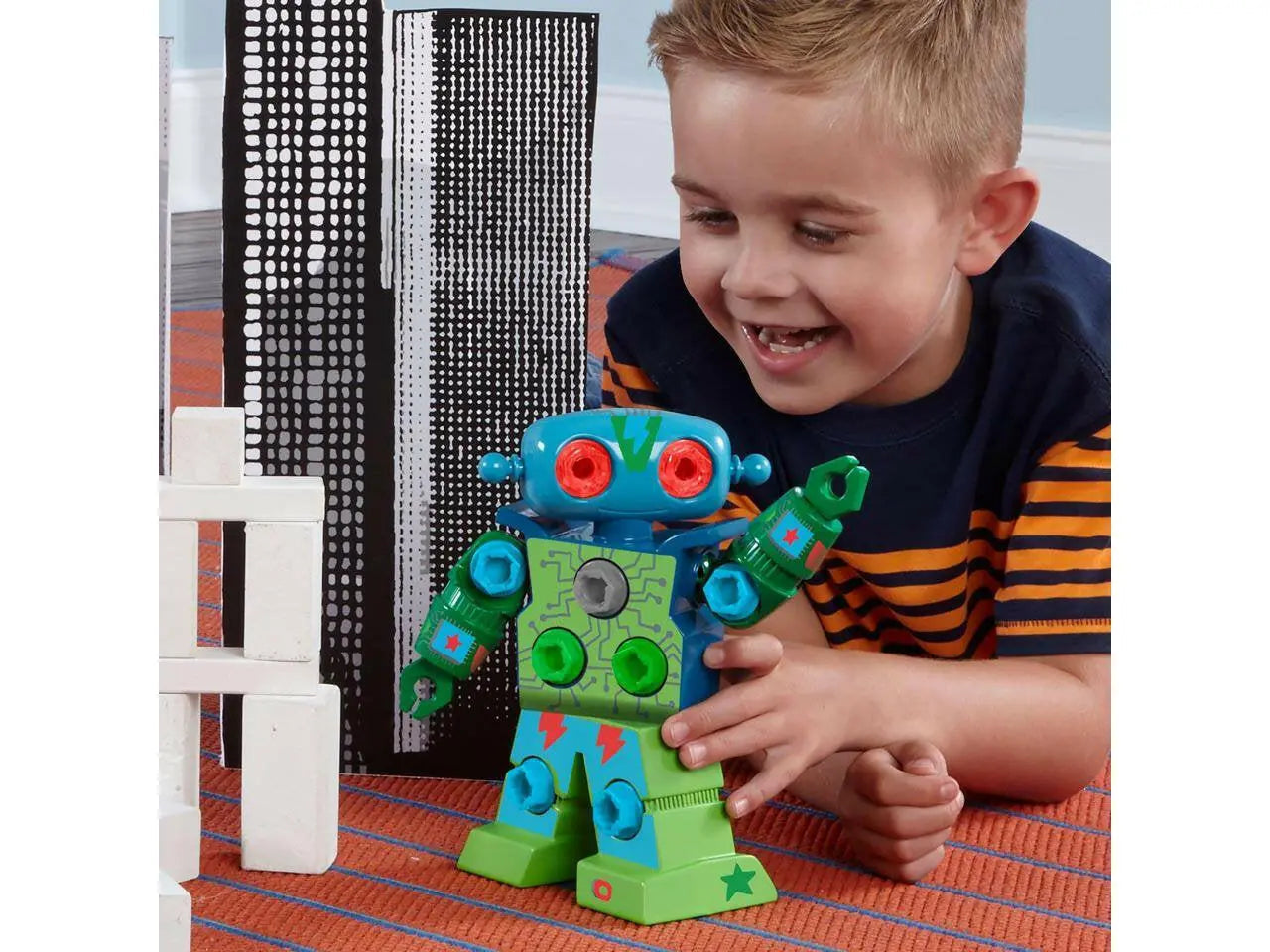 Design & Drill Robot, Preschool STEM & Take Apart Building Toys for Toddler Boys Girls Ages 3+
