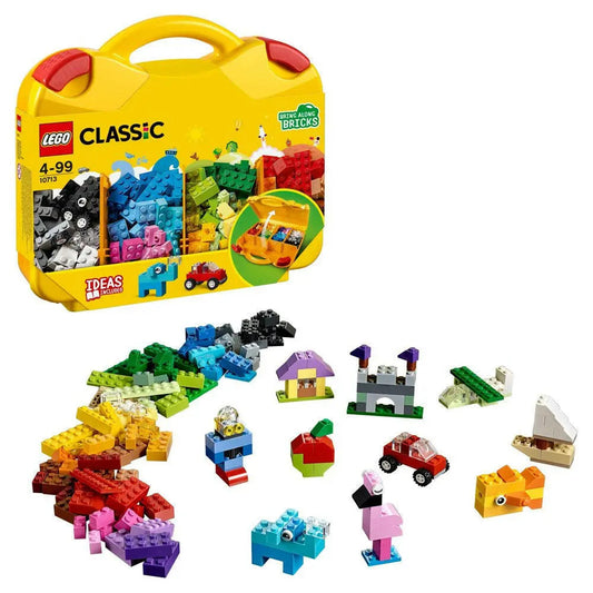 Classic Creative Suitcase 10713 - Includes Sorting Storage Organizer Case with Fun Colorful Building Bricks, Preschool Learning Toy for Kids to Play and Be Inspired by  Masters