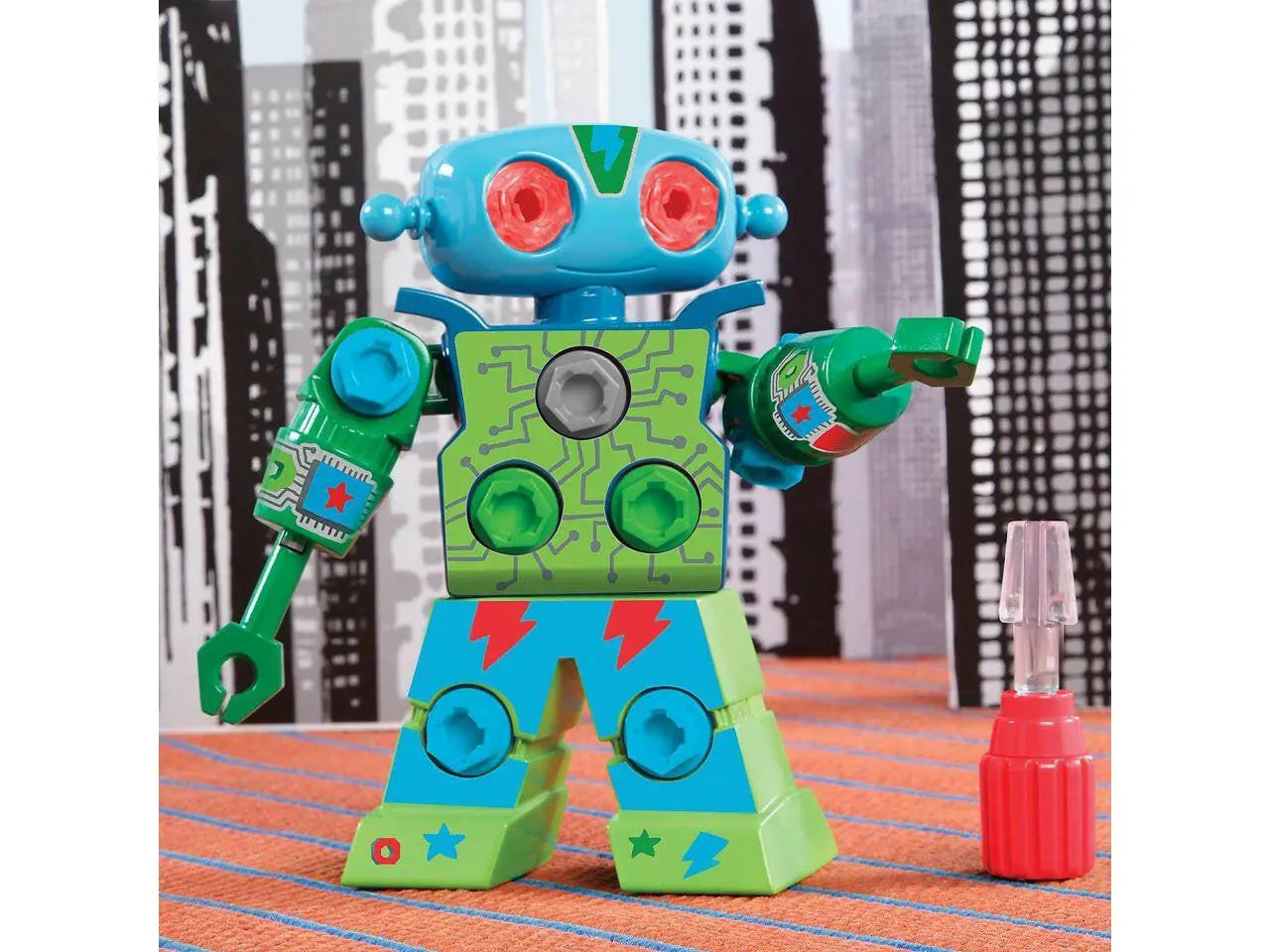 Design & Drill Robot, Preschool STEM & Take Apart Building Toys for Toddler Boys Girls Ages 3+