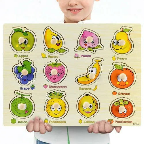 New 30cm Baby Toys Montessori Wooden Puzzle Hand - Toys Galore & More