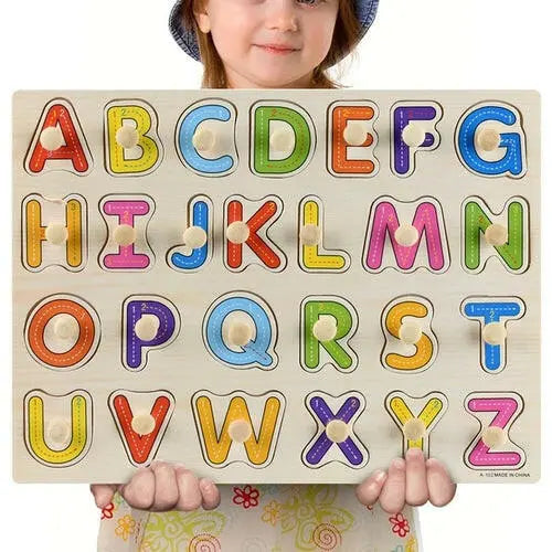 New 30cm Baby Toys Montessori Wooden Puzzle Hand - Toys Galore & More
