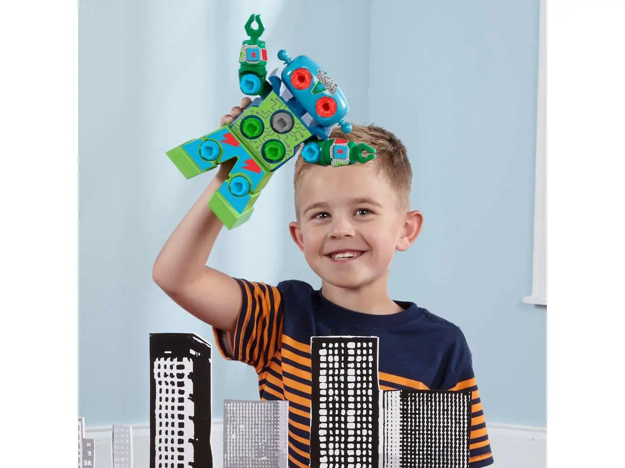 Design & Drill Robot, Preschool STEM & Take Apart Building Toys for Toddler Boys Girls Ages 3+