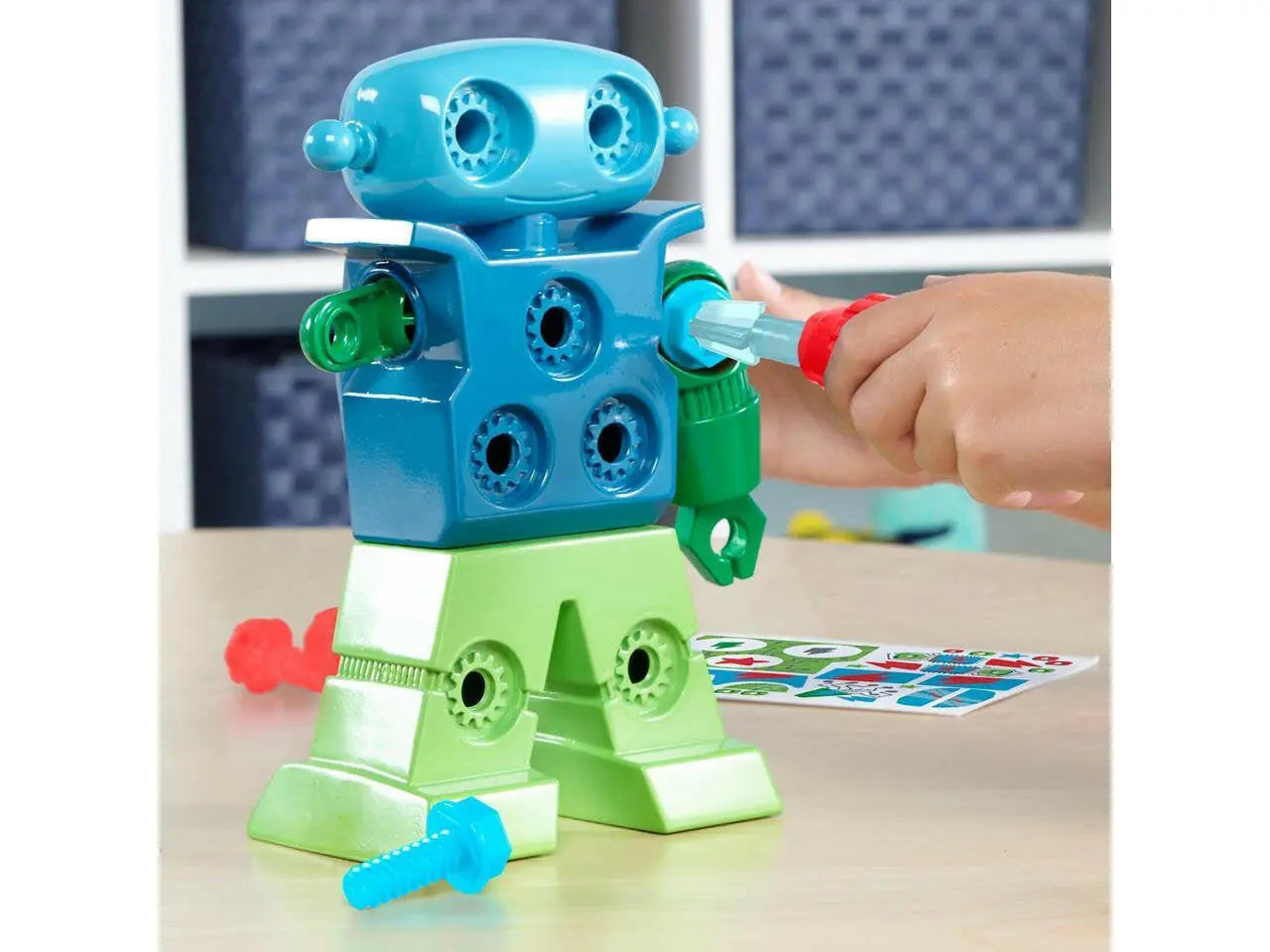 Design & Drill Robot, Preschool STEM & Take Apart Building Toys for Toddler Boys Girls Ages 3+