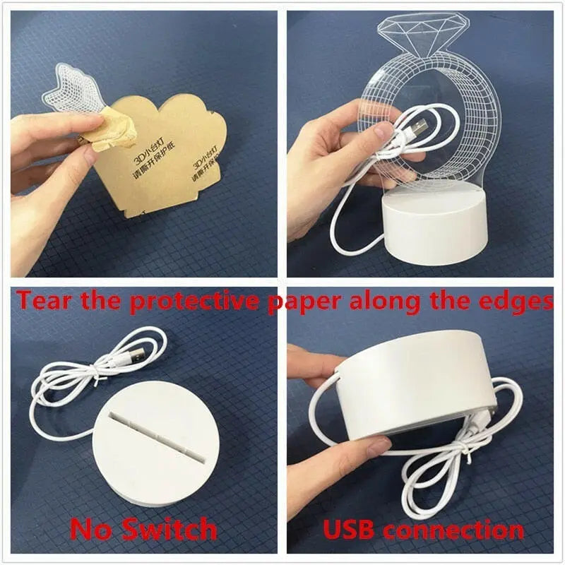 3D Led Night Light Model Toys - Toys Galore & More