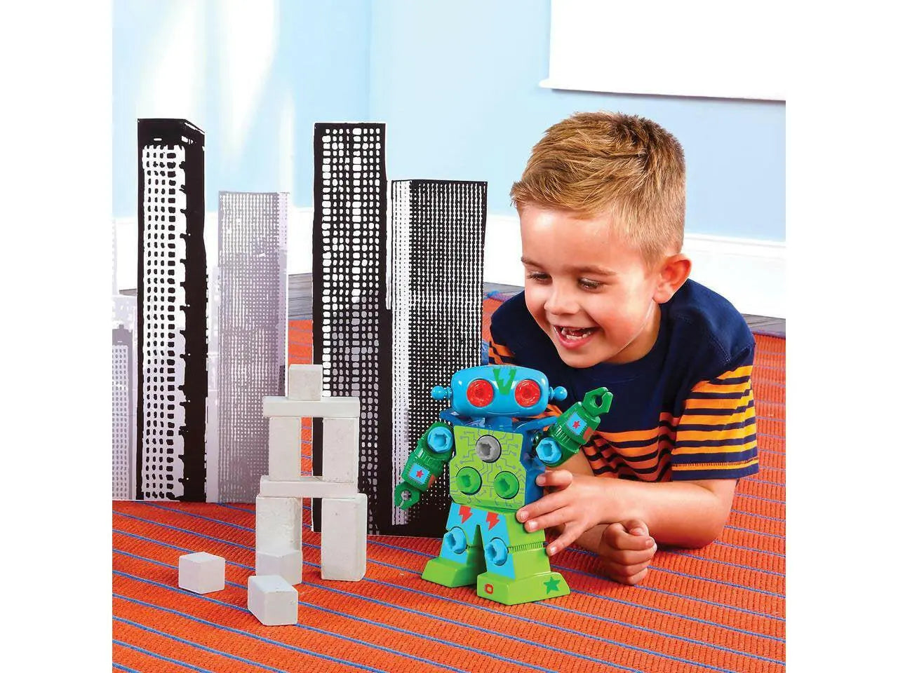 Design & Drill Robot, Preschool STEM & Take Apart Building Toys for Toddler Boys Girls Ages 3+