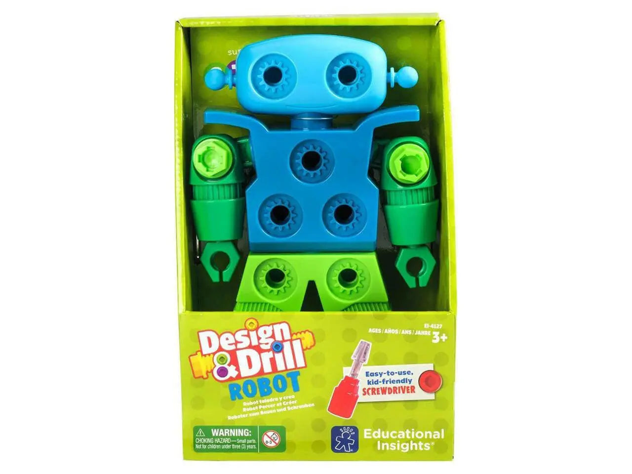 Design & Drill Robot, Preschool STEM & Take Apart Building Toys for Toddler Boys Girls Ages 3+